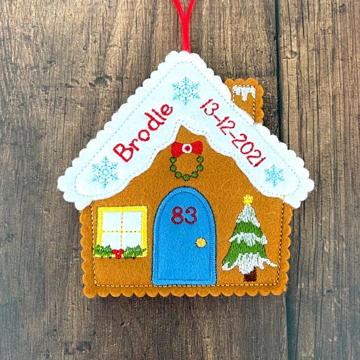 Gingerbread House Name Date Door Number