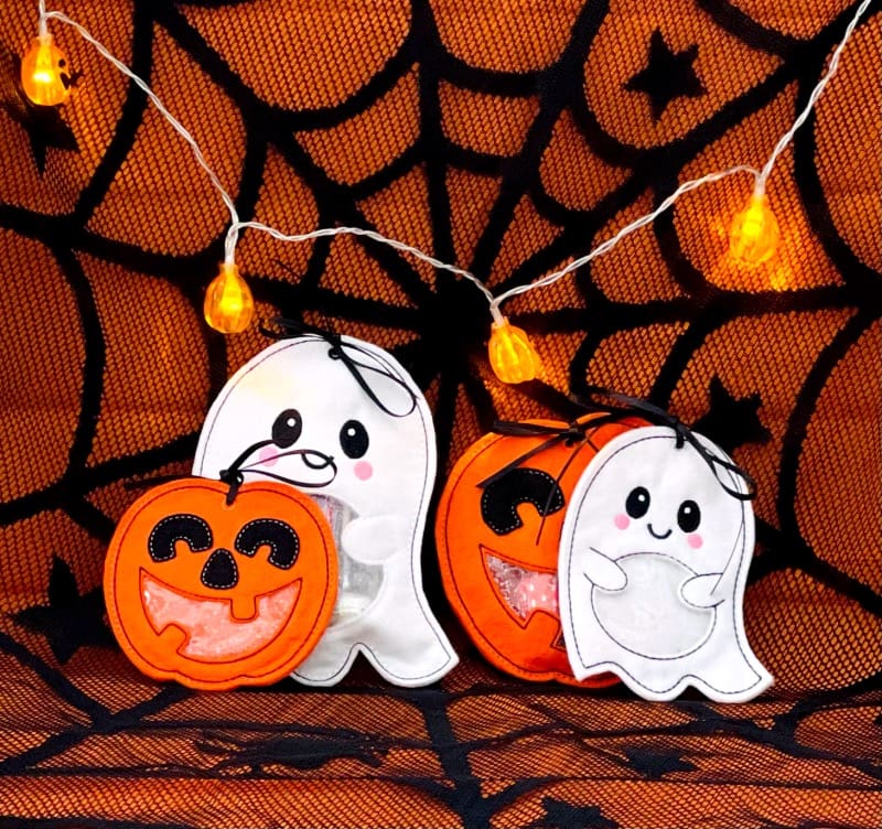 Halloween Ghost Pumpkin Treat Bags b