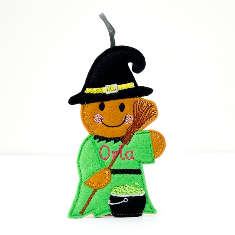 Halloween Gingerbread Hanging Decoration Witch