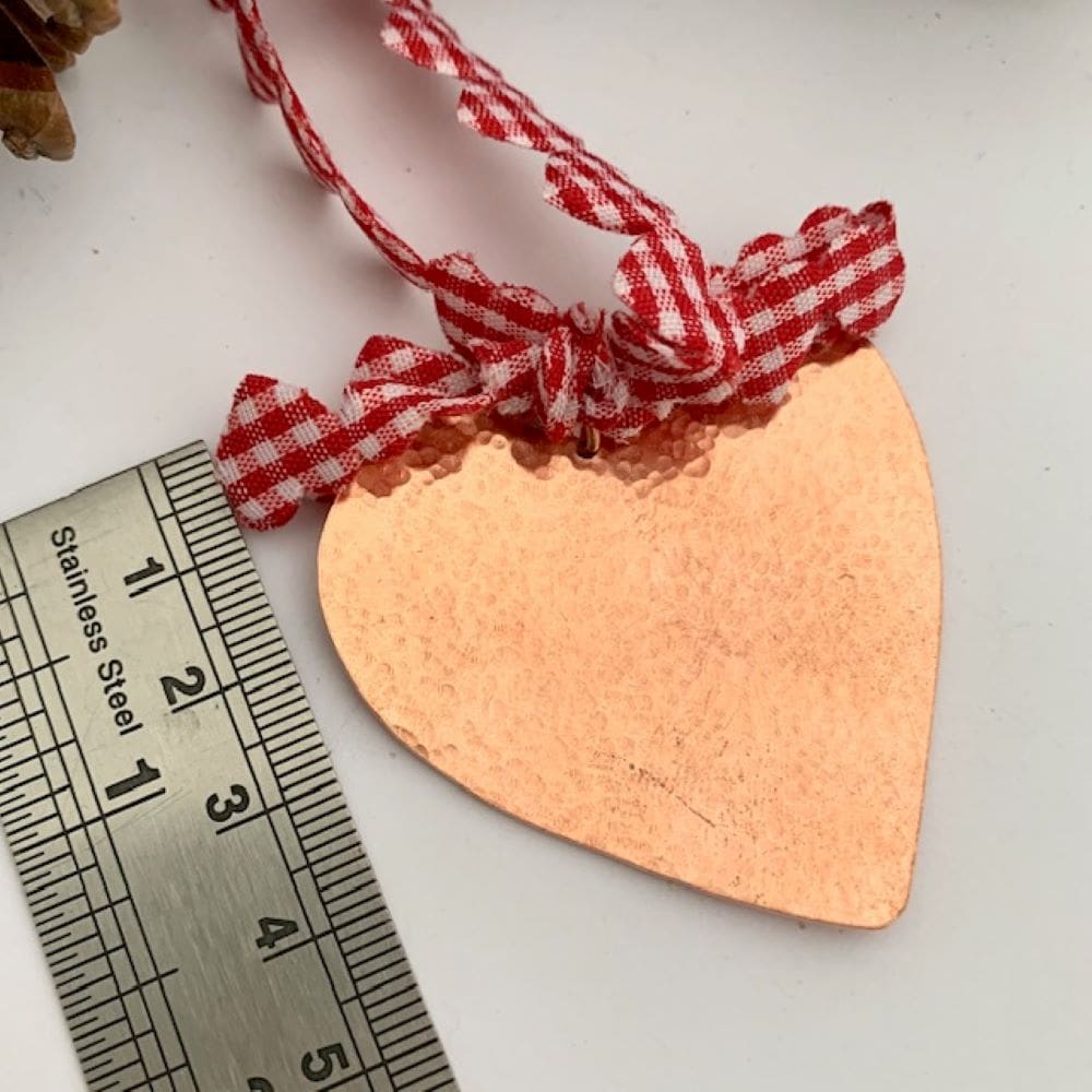 Hammered Copper Heart Home Decor Accessory