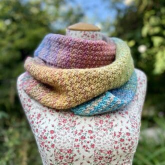 Crochet Multicoloured extra long scarf