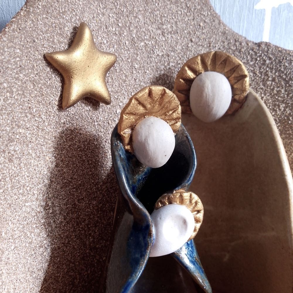 Modern Ceramic Nativity Set