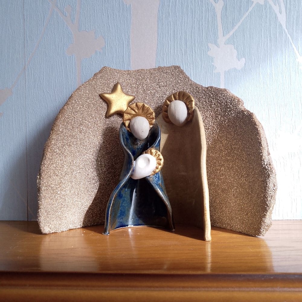 Modern Ceramic Nativity Set