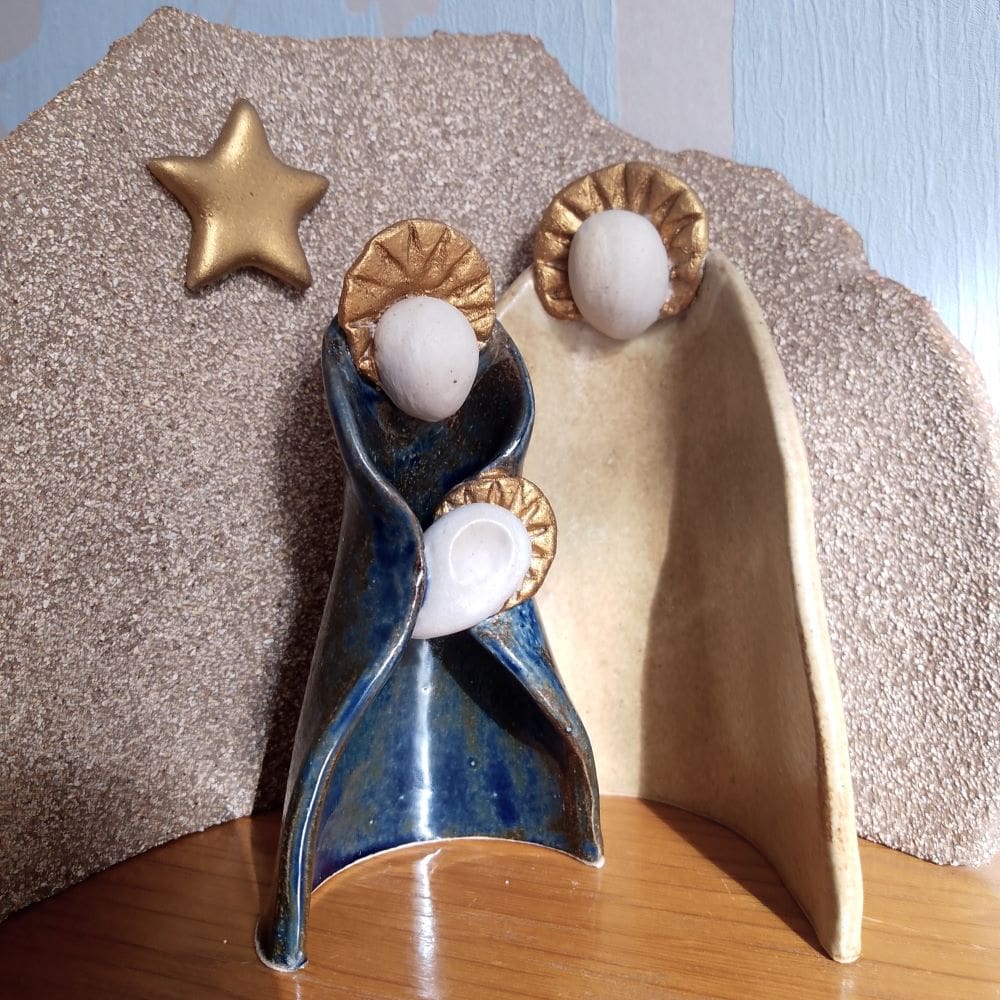 Modern Ceramic Nativity Set