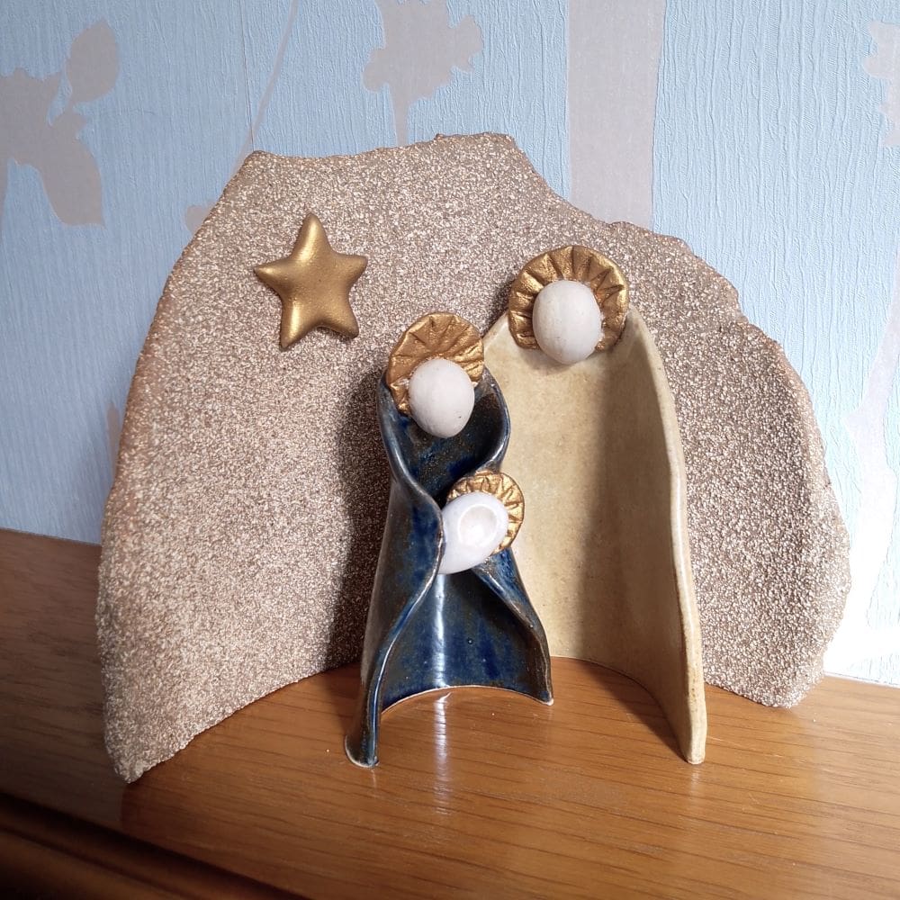 Modern Ceramic Nativity Set