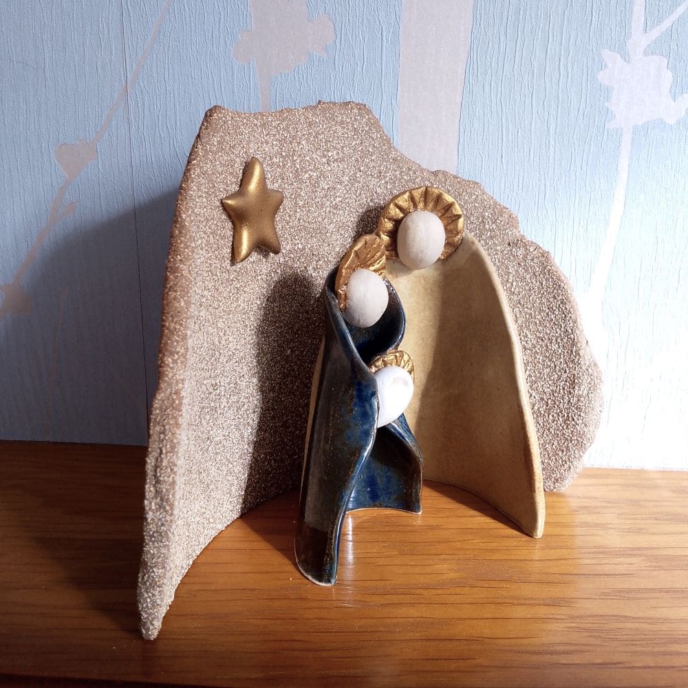 Modern Ceramic Nativity Set