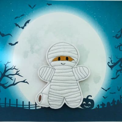 Mummy Halloween Gingerbread Hanging Decoration