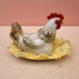 "chicken-ceramic-sculpture"