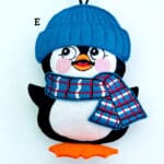 E) Dark Blue Hat & Dark Blue Scarf with Red & White Check £0.00