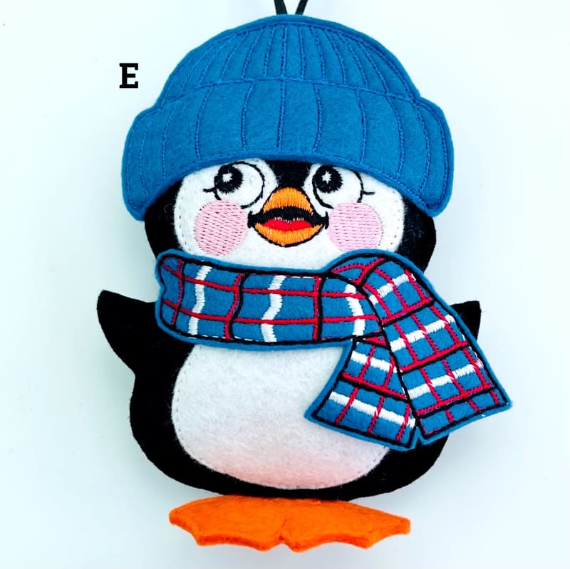 Penguin Hanging Decoration Dark Blue E