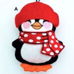 A) Red Hat & Red Scarf with White Spots £0.00