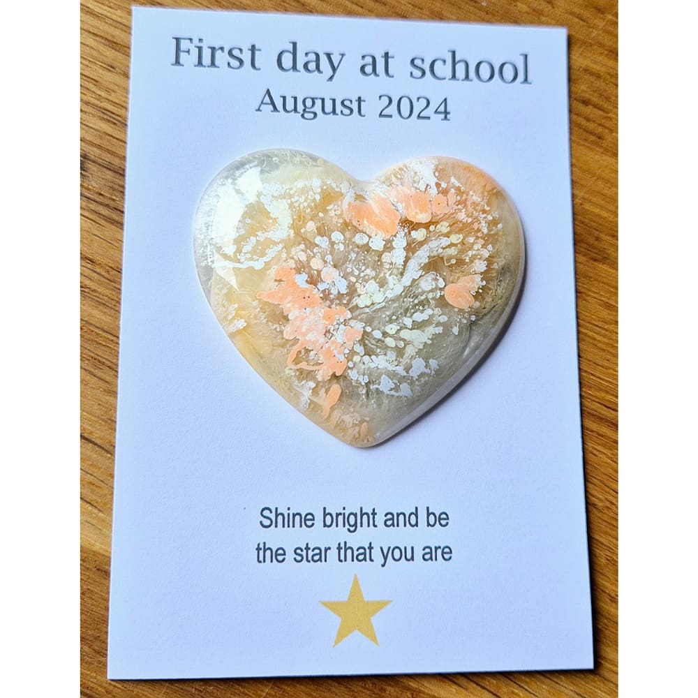 Pocket hug - school - hearts - resin