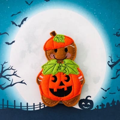 Pumpkin Halloween Gingerbread Hanging Decoration