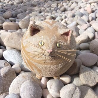 Ceramic Ginger Puss Cat