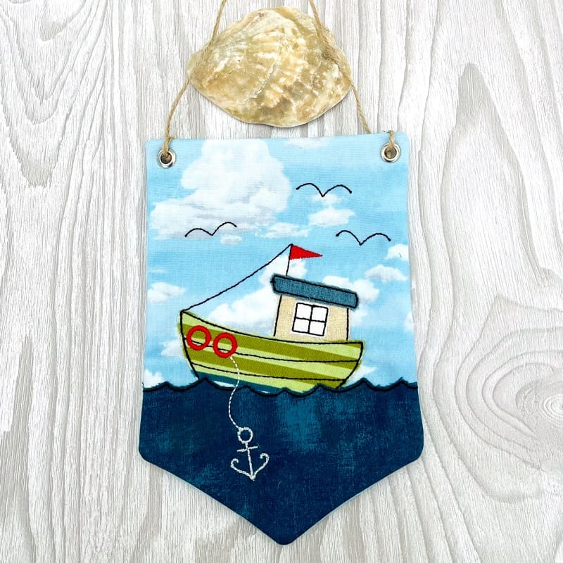 Seaside Hanging Pennant Decorations Boat