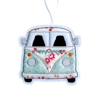 Vintage Campervan Fabric Hanging Decoration Personalised Gifts c