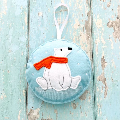 Winter Scene Animal Hanging Decorations Polar Bear