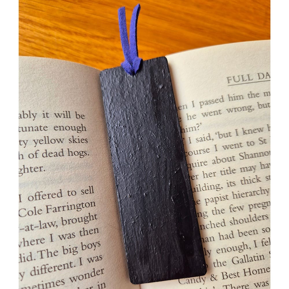 Wooden bookmark - butterfly - Cobalt blue