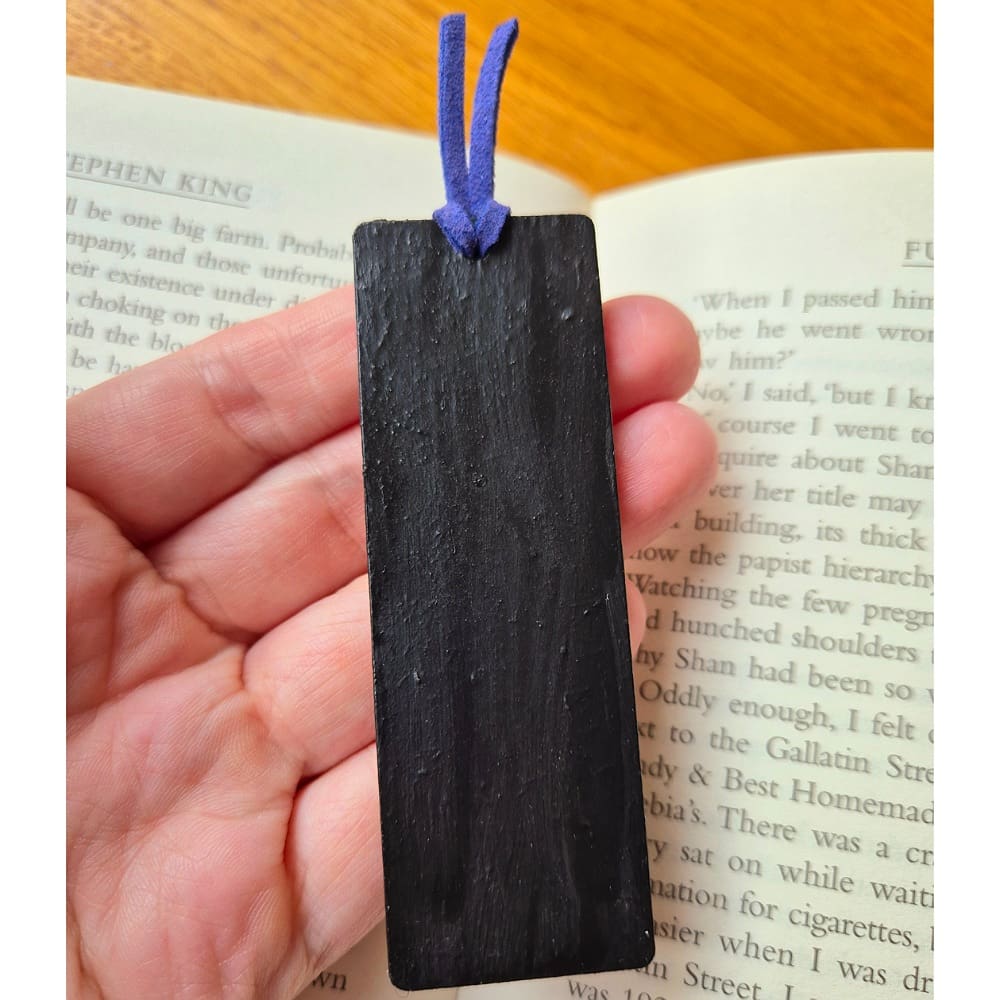 Wooden bookmark - butterfly - Cobalt blue