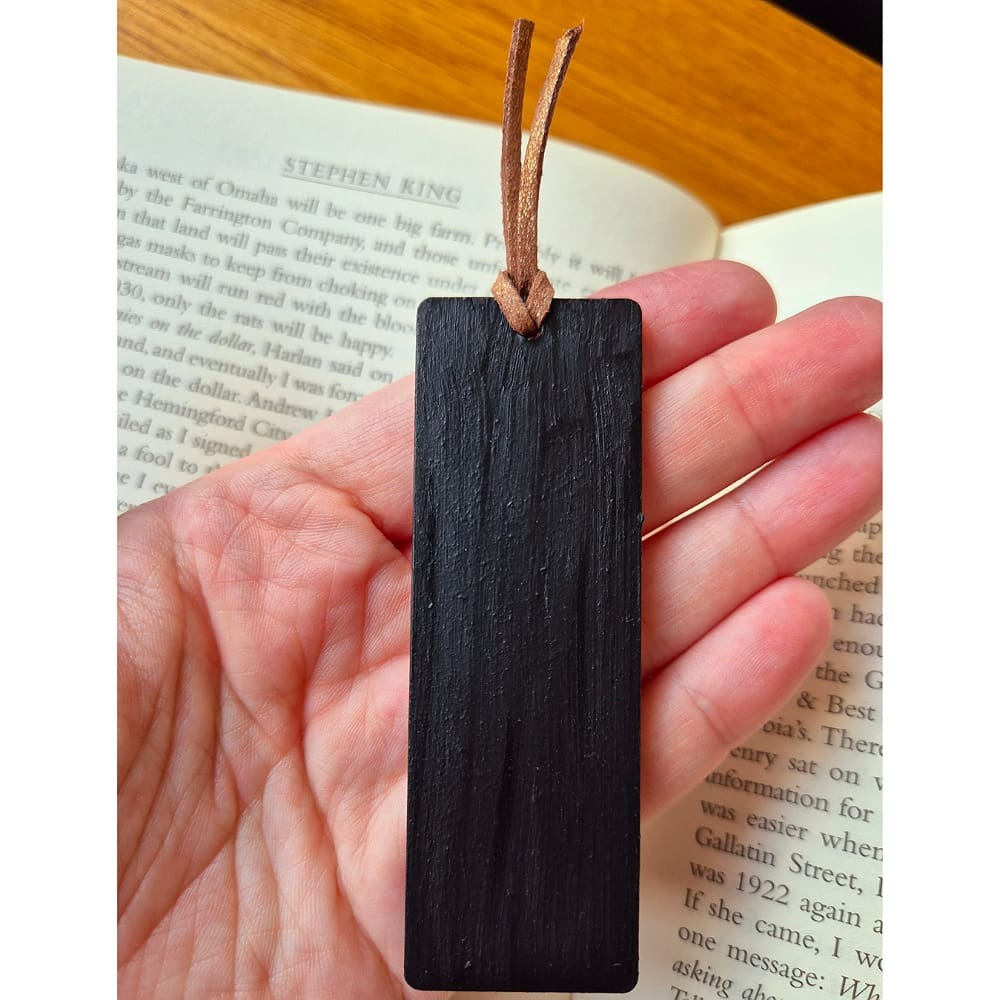 Wooden bookmark - floral - gift