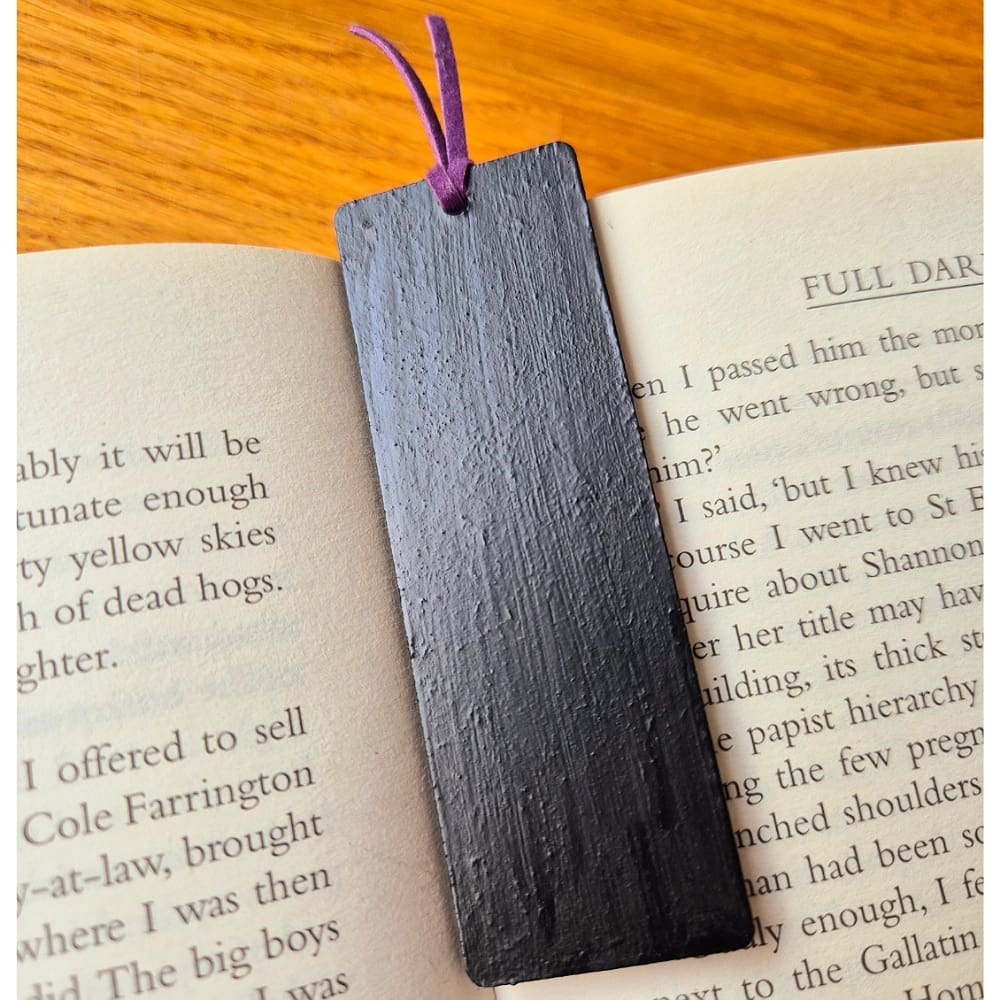 Wooden bookmark - sunset - beach - seagull