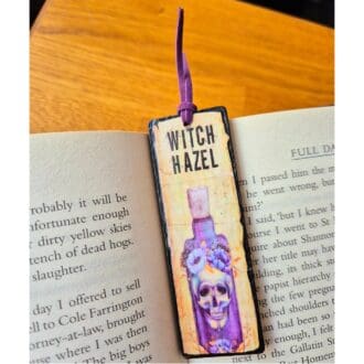 Wooden bookmark - witch hazel - witch gift