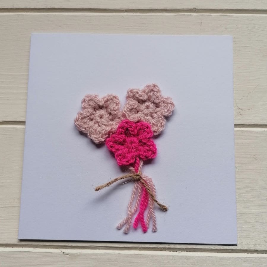 bunch of flowers card