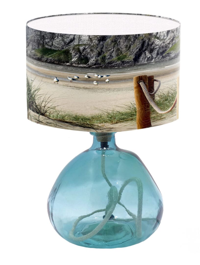 seaside coastal lampshade beach scene beautiful lamp shade for modern lighting