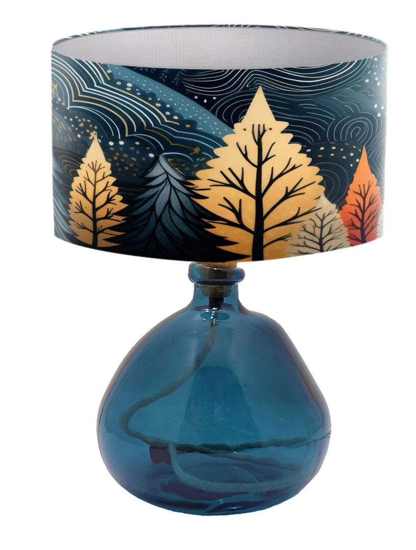 modern trendy tree print design lampshade