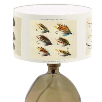 fishermans lampshade fishing flies vintage fishing flies