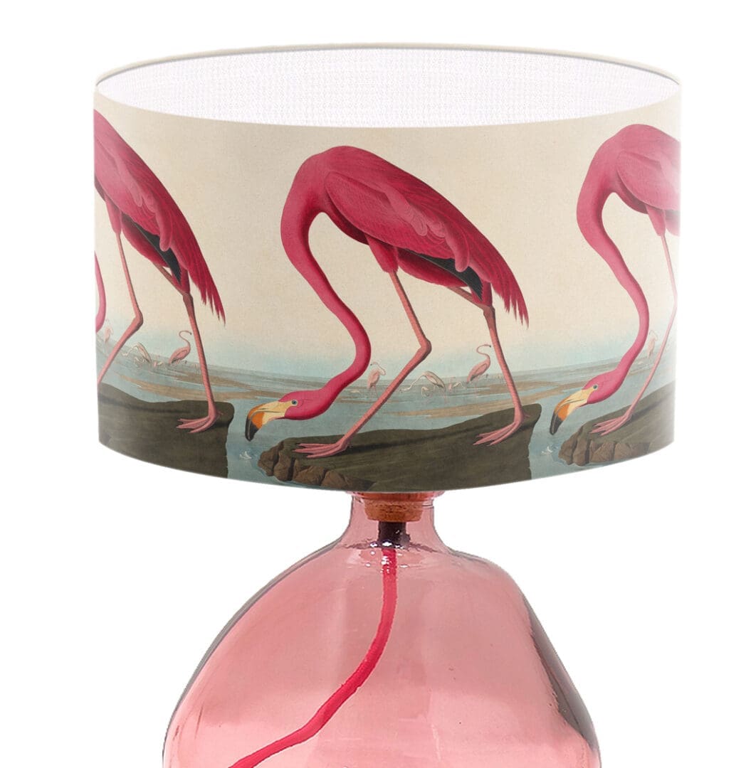 flamingo print lampshade table lamp shade ceiling lampshade pink