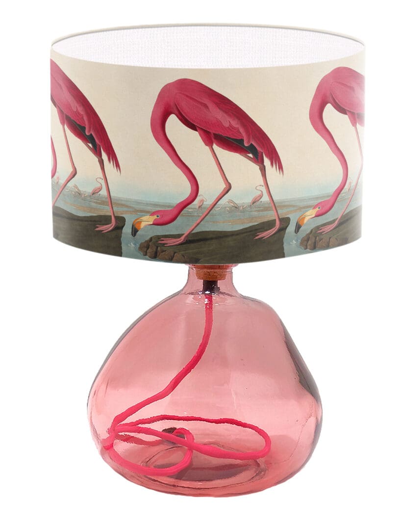 flamingo print lampshade table lamp shade ceiling lampshade pink