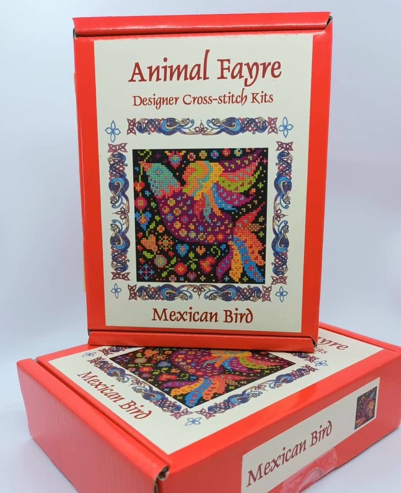 Mexican Bird Folk Art Counted Cross-stitch Kit 4