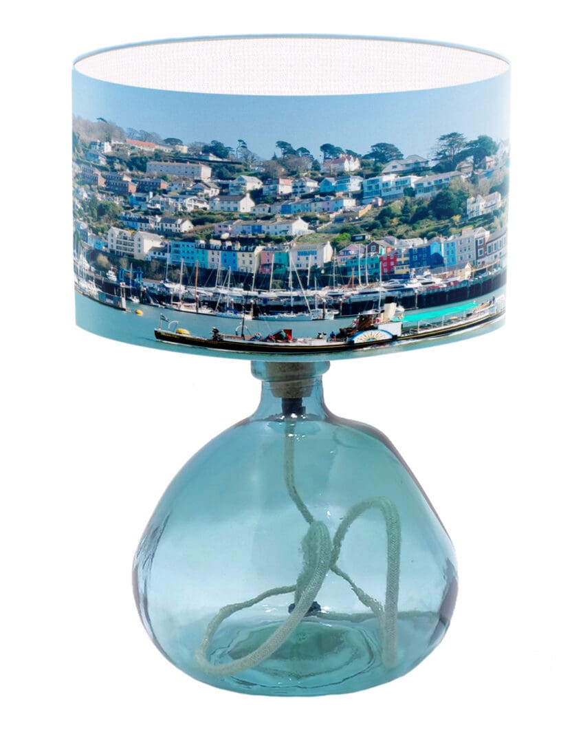 lampshade with dartmouth kingsbridge devon coastal lamp shade home lighting