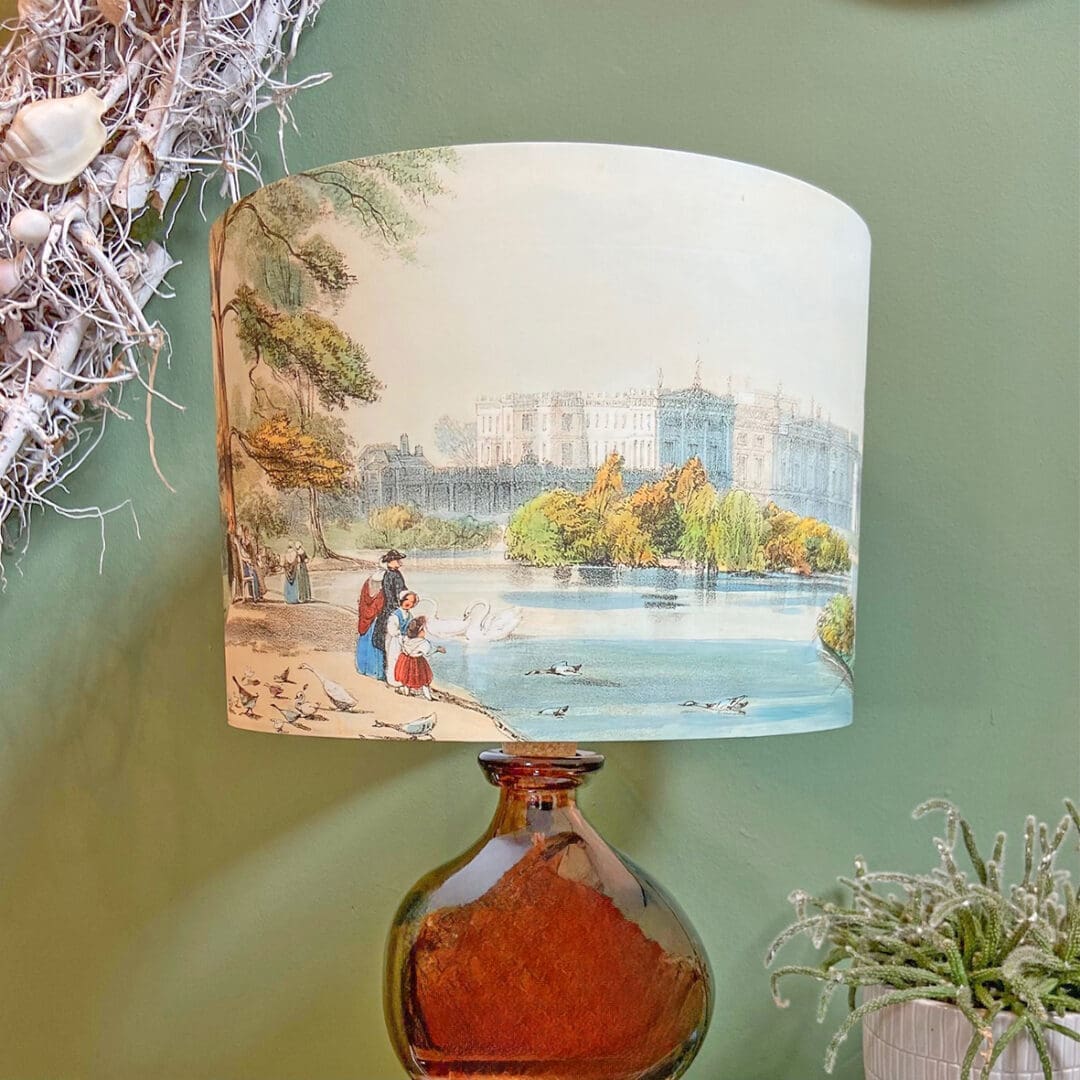 Lampshade fine art print lampshade for table lampshade standard lampshade vintage period lighting antique lighting lampshade