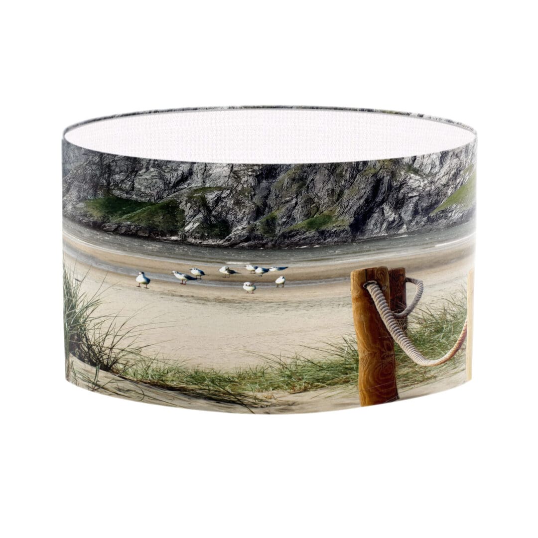 seaside coastal lampshade beach scene beautiful lamp shade for modern lighting