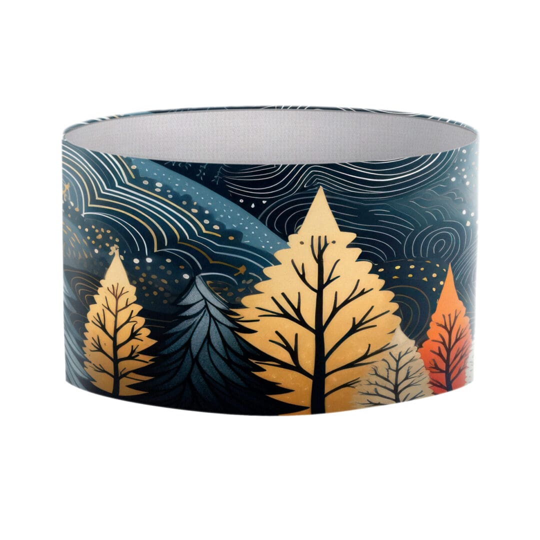 modern trendy tree print design lampshade