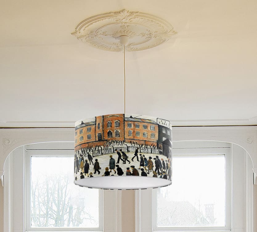 lowry print lampshade fine art lamp shade