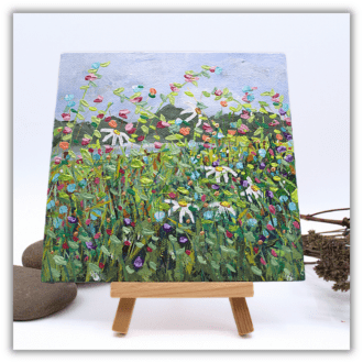 An original painting of wildflowers