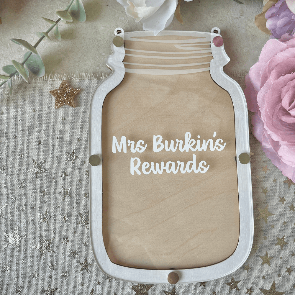 personalised teacher reward jar