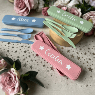 personalised travel gift idea picnic cutlery packed lunches