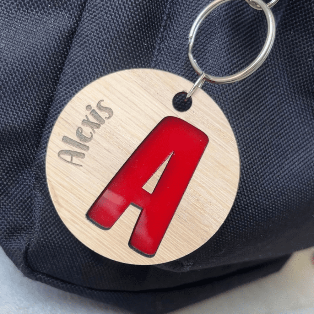 school name tag for bag