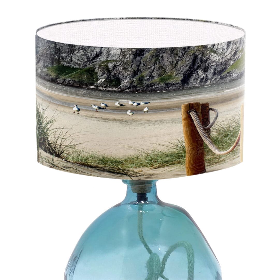 seaside coastal lampshade beach scene beautiful lamp shade for modern lighting