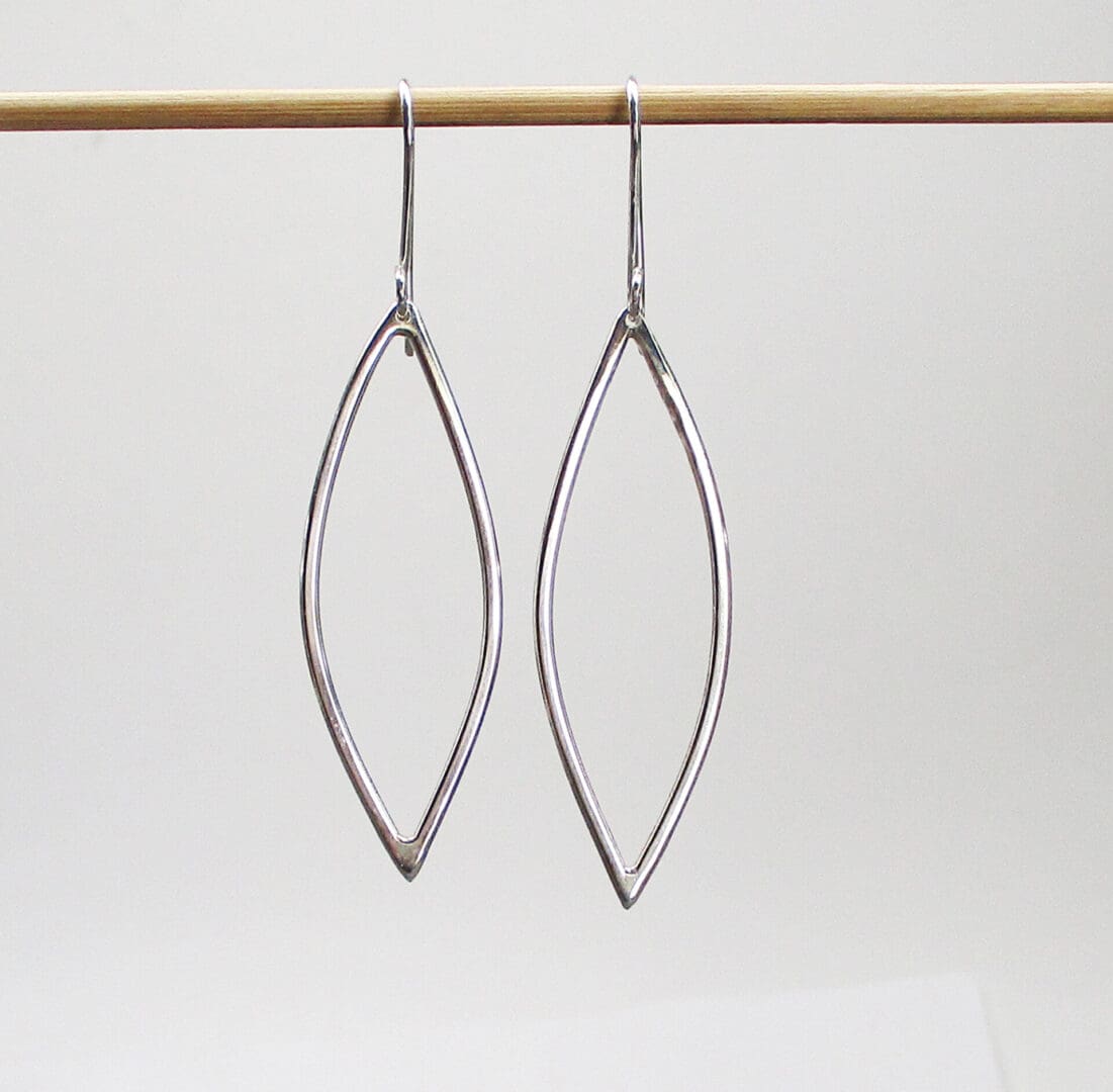 silver earrings