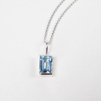 sky blue topaz necklace