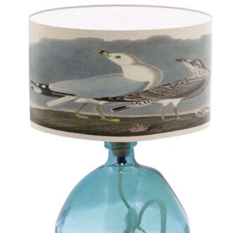 seaside coastal vintage print lampshade seagulls lamp shade