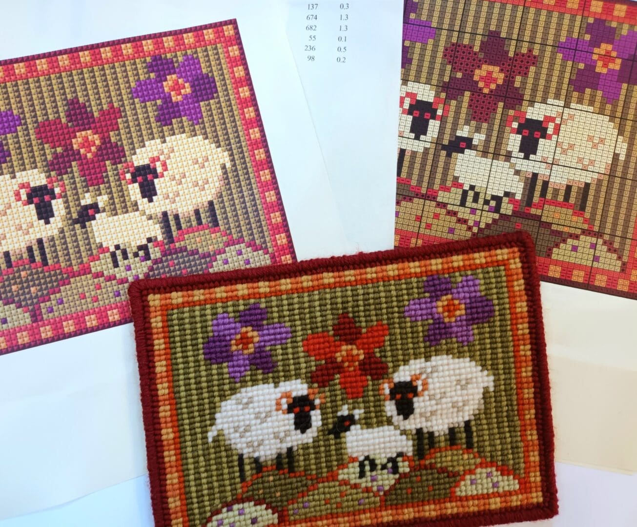 Wee Three Sheep Tapestry kit Animal Fayre Designer Tapestry Kits 3