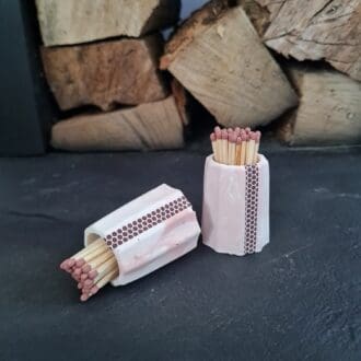 Match striker pot, matchstick holder, matchstick pot with striker pad