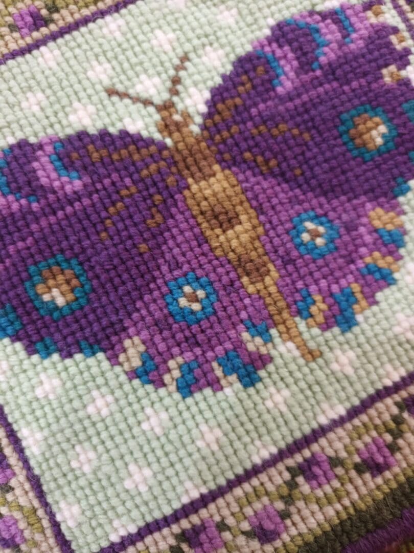 Purple Butterfly Tapestry Kit Animal Fayre Designer Tapestry Kits 2