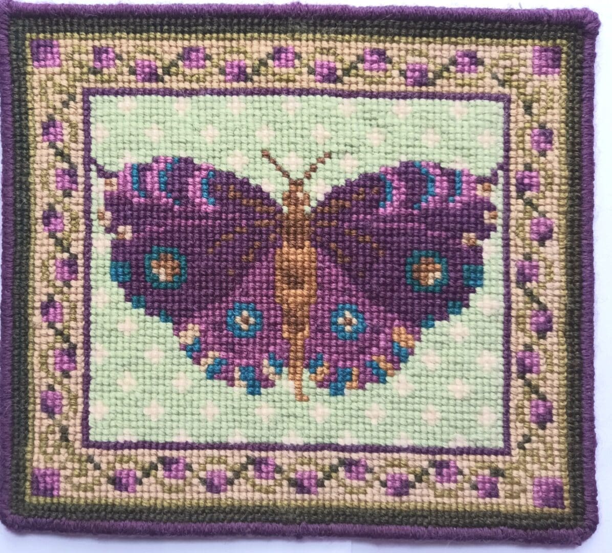 Purple Butterfly Tapestry Kit Animal Fayre Designer Tapestry Kits 1